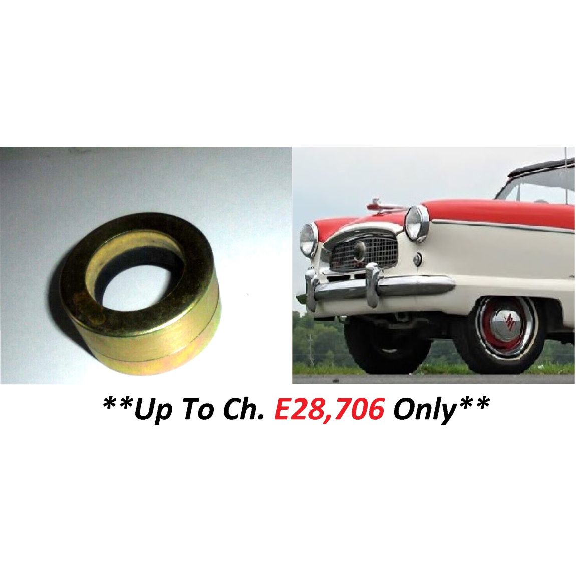 GEARBOX REAR OIL SEAL x1 (Austin Metropolitan) (** Up To Ch.E-28,706**) (**1953- Aprox 57 Only**)  